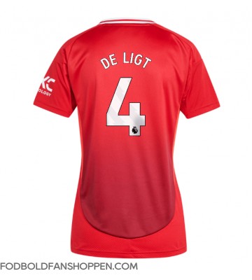 Manchester United Matthijs de Ligt #4 Hjemmebanetrøje Dame 2024-25 Kortærmet
